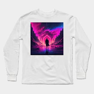 Synthwave apocalypse Long Sleeve T-Shirt